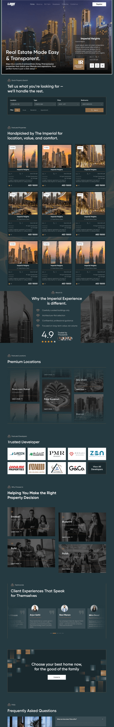 Agent theme — full page preview of a BrokerPromote real estate website