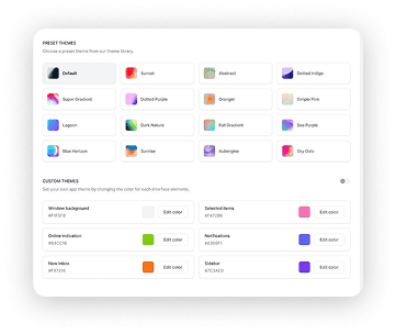 customizer settings