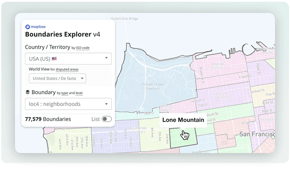 Pick specific neighborhoods