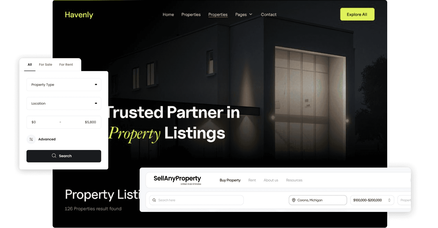 Property search Layouts